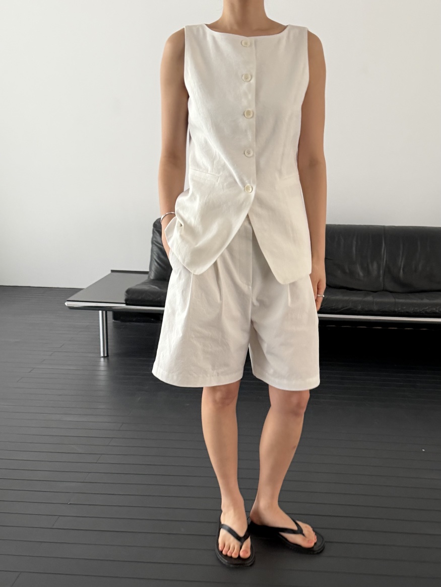 REGULARLY/PLACOR韓國代購女裝新品人氣26春夏推薦馬甲亞麻REGULARLY/PLACOR馬甲