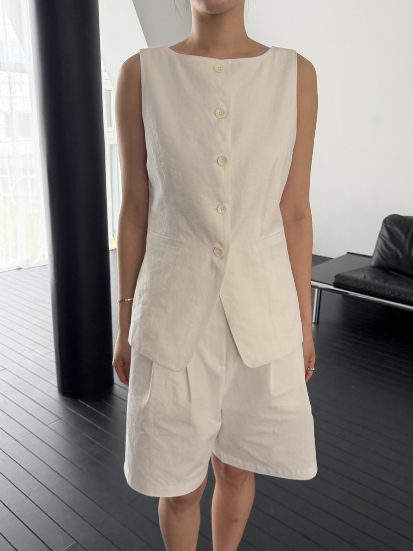 REGULARLY/PLACOR韓國代購女裝新品人氣26春夏推薦馬甲亞麻REGULARLY/PLACOR馬甲