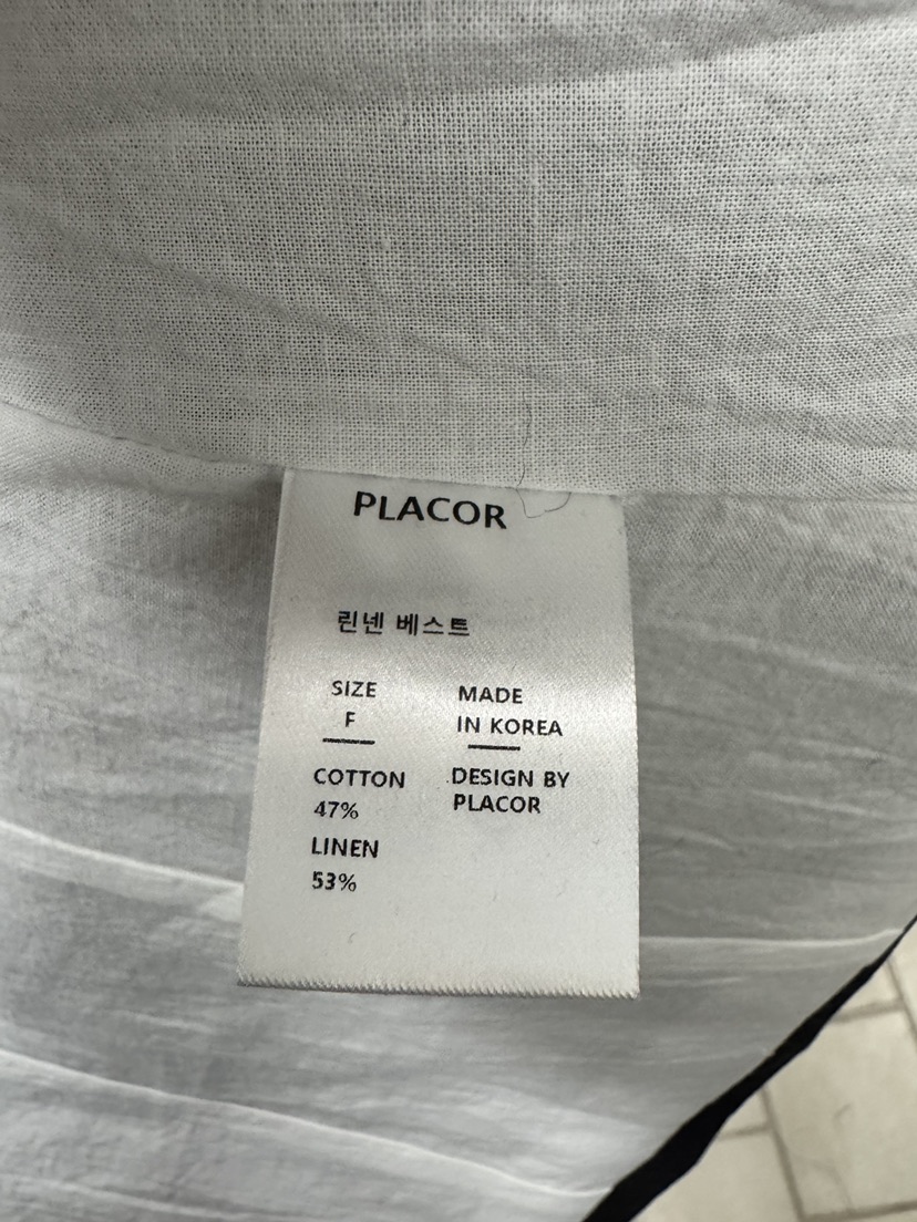 REGULARLY/PLACOR韓國代購女裝新品人氣26春夏推薦馬甲亞麻REGULARLY/PLACOR馬甲