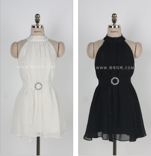 CLOTH韓國東大門直郵女士新品熱賣時尚推薦休閑連衣裙含腰帶CLOTH連衣裙