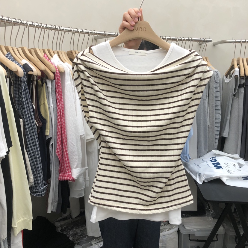 MURR韓國直郵女士新品休閑推薦26春夏人氣職業熱賣時尚T恤MURRT恤圖色2