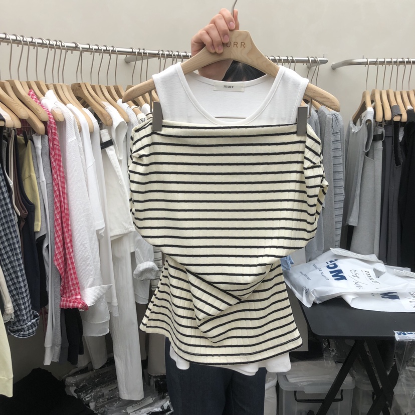 MURR韓國直郵女士新品休閑推薦26春夏人氣職業熱賣時尚T恤MURRT恤圖色3