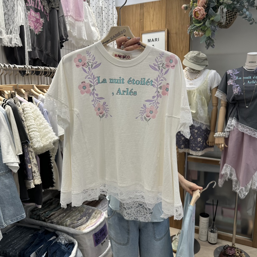 MARI CO韓國東大門直郵女裝新款推薦時尚人氣職業26春夏T恤MARI COT恤圖色1