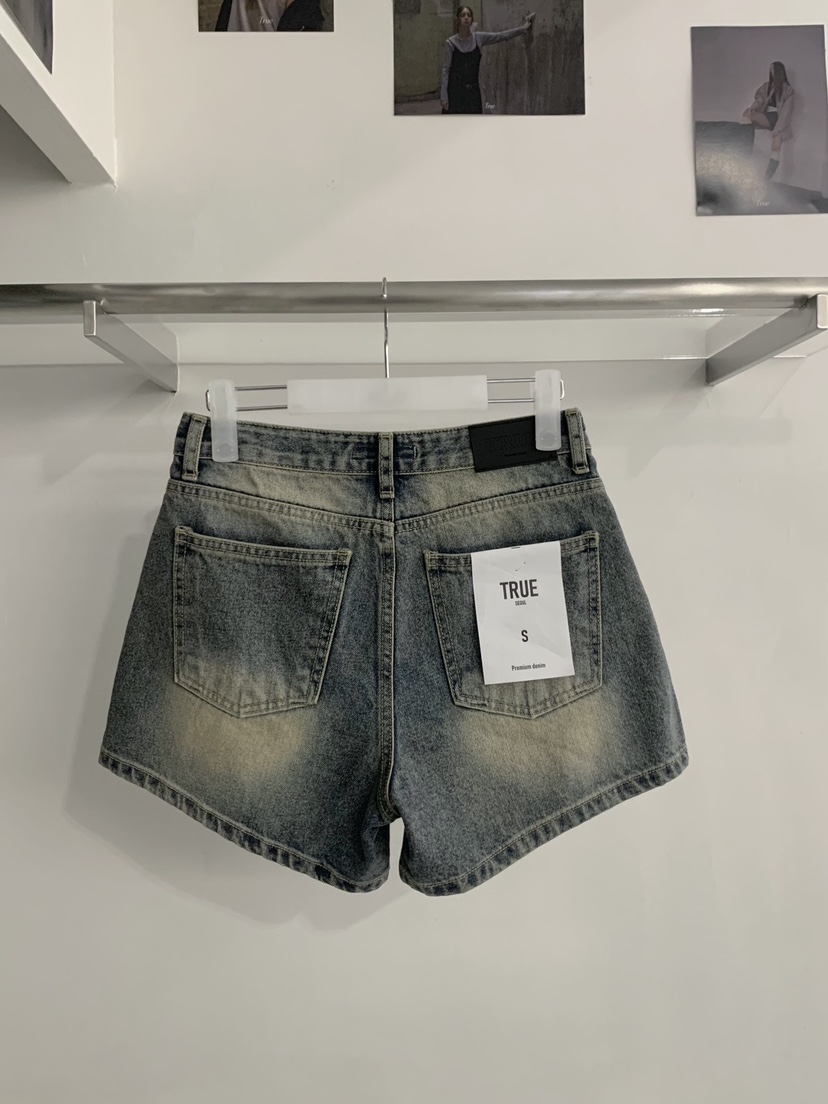 TRUE韓國直郵女裝新品26春夏休閑職業熱賣推薦時尚人氣短褲TRUE短褲