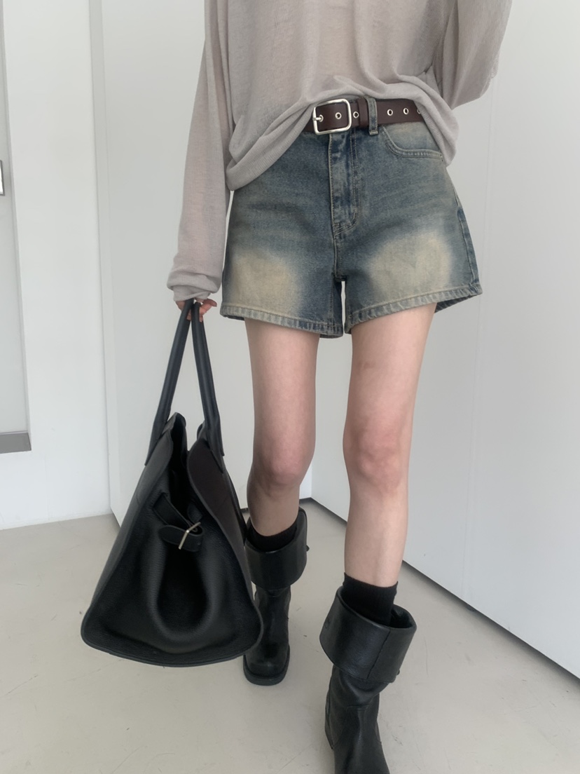 TRUE韓國直郵女裝新品26春夏休閑職業熱賣推薦時尚人氣短褲TRUE短褲