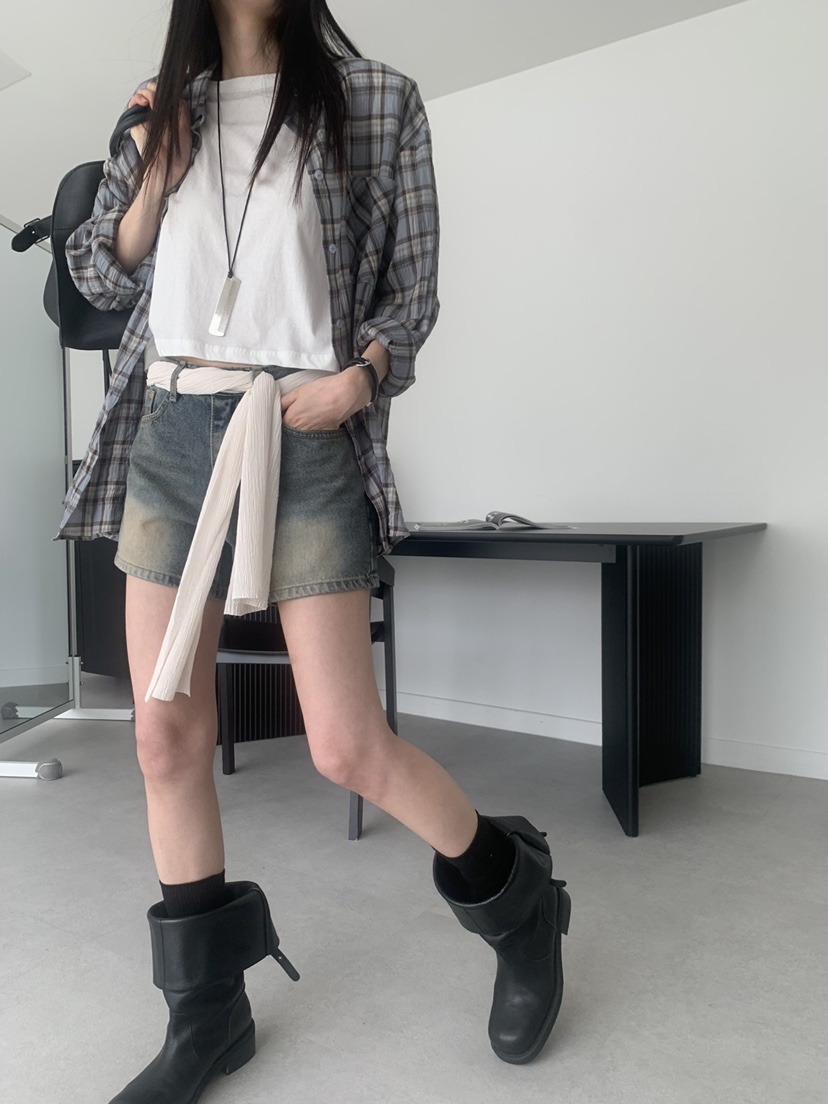 TRUE韓國直郵女裝新品26春夏休閑職業熱賣推薦時尚人氣短褲TRUE短褲