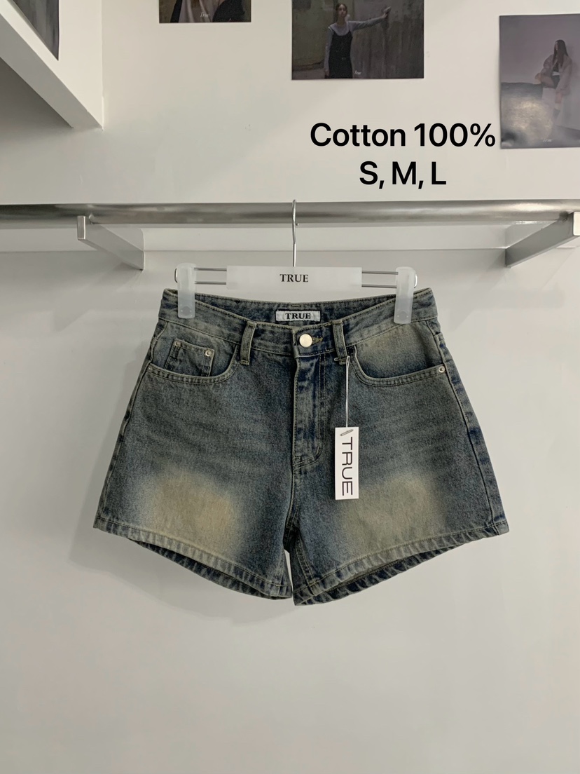 TRUE韓國直郵女裝新品26春夏休閑職業熱賣推薦時尚人氣短褲TRUE短褲圖色1