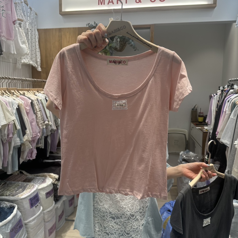 MARI CO韓國直郵實拍女裝新品職業26春夏時尚熱賣推薦T恤MARI COT恤圖色1