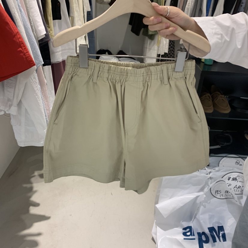 PLATE韓國代購女士新品時尚推薦熱賣26春夏人氣職業休閑短褲PLATE短褲圖色1