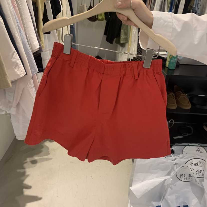 PLATE韓國代購女士新品時尚推薦熱賣26春夏人氣職業休閑短褲PLATE短褲圖色2