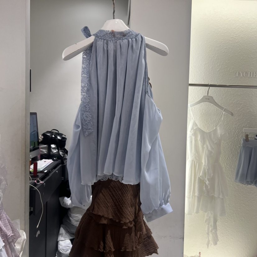 TYCHE韓國直郵女士新款休閑職業推薦人氣時尚熱賣襯衫蕾絲衫TYCHE襯衫/蕾絲衫