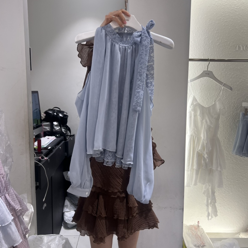 TYCHE韓國直郵女士新款休閑職業推薦人氣時尚熱賣襯衫蕾絲衫TYCHE襯衫/蕾絲衫圖色2