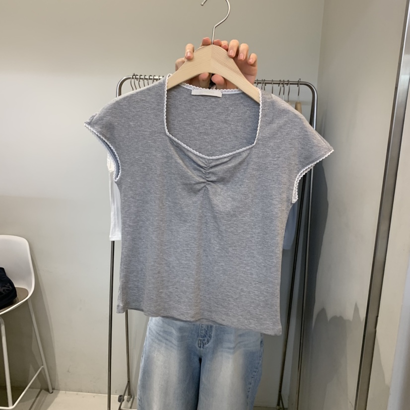 OUTRENE韓國直郵女士新品26春夏推薦職業時尚熱賣人氣T恤OUTRENET恤圖色2