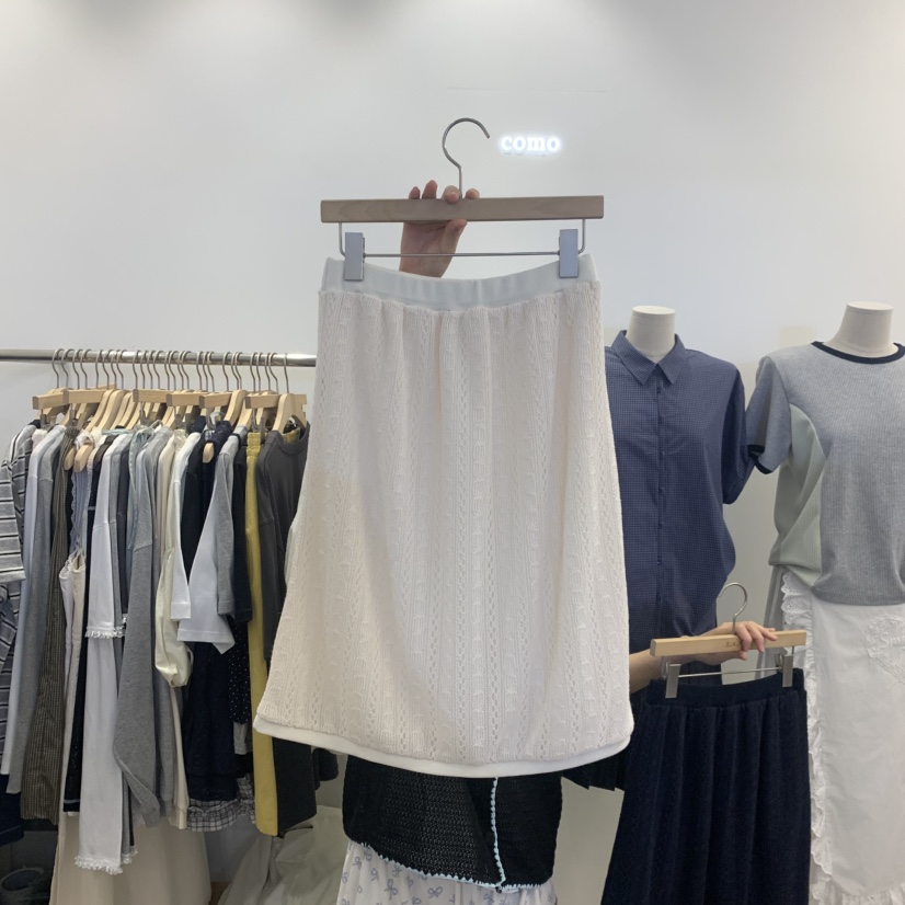 TAN&amp;COMO韓國東大門直郵女裝新款職業半身裙中短裙雙面tan-COMO半身裙/中短裙