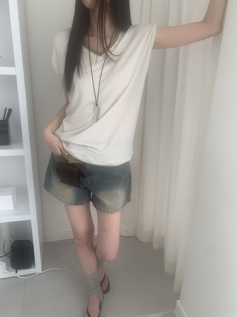 TRUE韓國東大門直郵女裝新款職業休閑26春夏推薦人氣熱賣T恤TRUET恤