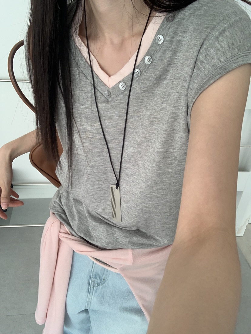 TRUE韓國東大門直郵女裝新款職業休閑26春夏推薦人氣熱賣T恤TRUET恤