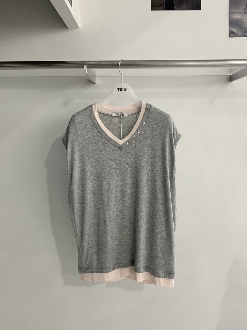 TRUE韓國東大門直郵女裝新款職業休閑26春夏推薦人氣熱賣T恤TRUET恤圖色1