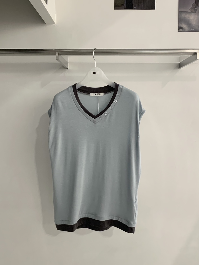 TRUE韓國東大門直郵女裝新款職業休閑26春夏推薦人氣熱賣T恤TRUET恤圖色2
