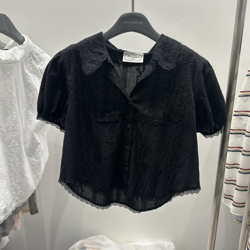 TARABY MOTION韓國代購女裝新款休閑推薦時尚襯衫蕾絲衫TARABY MOTION襯衫/蕾絲衫圖色2