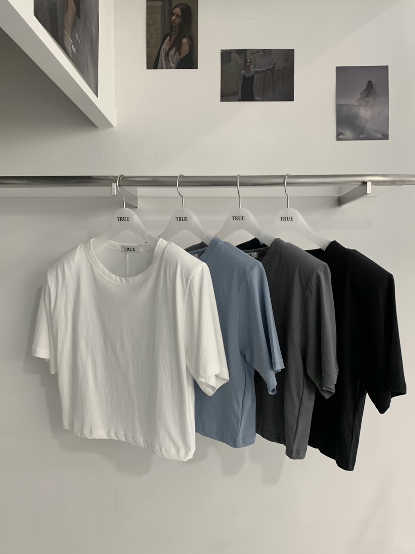 TRUE韓國東大門直郵女士新品時尚職業推薦休閑熱賣26春夏T恤TRUET恤