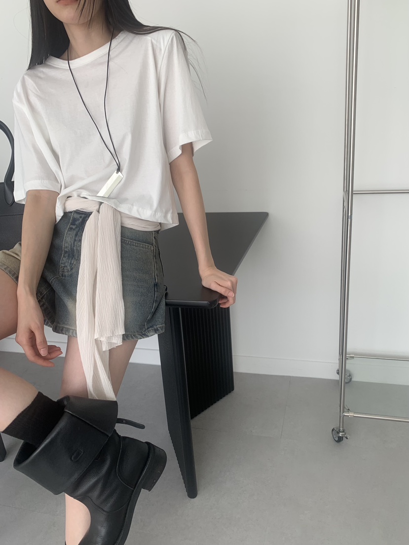 TRUE韓國東大門直郵女士新品時尚職業推薦休閑熱賣26春夏T恤TRUET恤