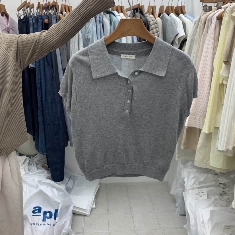 DRESS ROOM韓國直郵女裝新款26春夏熱賣職業推薦休閑針織衫DRESS ROOM針織衫圖色3