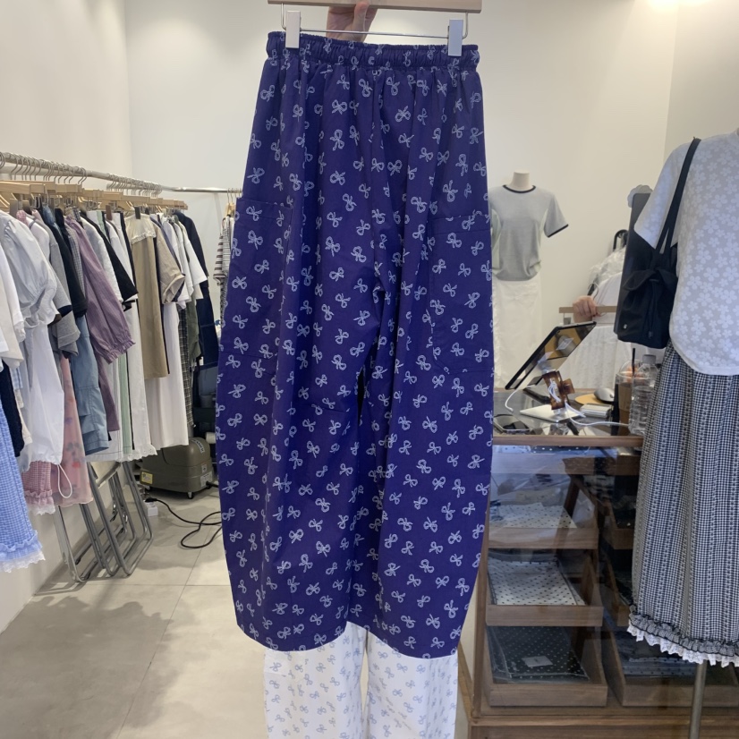 TAN&amp;COMO韓國直郵女士新品休閑職業熱賣人氣休閑褲絲帶tan-COMO休閑褲