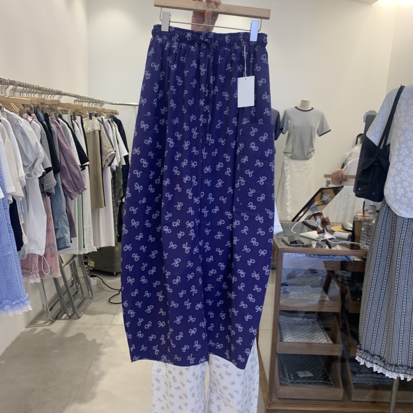 TAN&amp;COMO韓國直郵女士新品休閑職業熱賣人氣休閑褲絲帶tan-COMO休閑褲圖色1