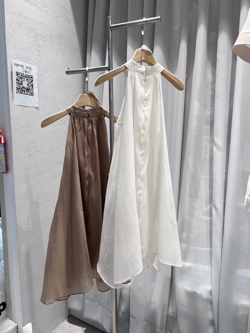 CLOTH韓國東大門代購女裝新品26春夏休閑人氣連衣裙含腰繩CLOTH連衣裙