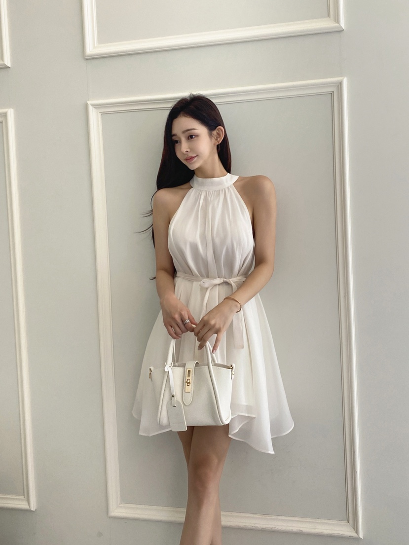 CLOTH韓國東大門代購女裝新品26春夏休閑人氣連衣裙含腰繩CLOTH連衣裙