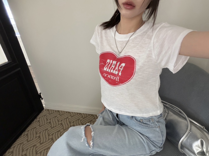 JOURNEY韓國直郵實拍女士新品26春夏職業休閑熱賣時尚T恤JOURNEYT恤圖色1