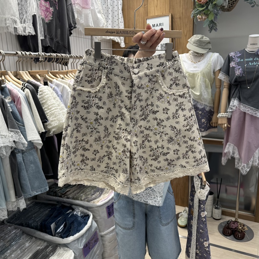 MARI CO韓國代購女裝新品26春夏推薦職業短褲不含腰帶寬松MARI CO短褲圖色2