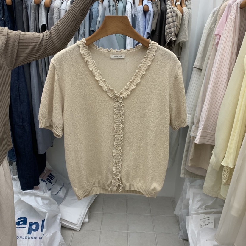 DRESS ROOM韓國直郵實拍女士新款26春夏推薦休閑人氣針織衫DRESS ROOM針織衫圖色2