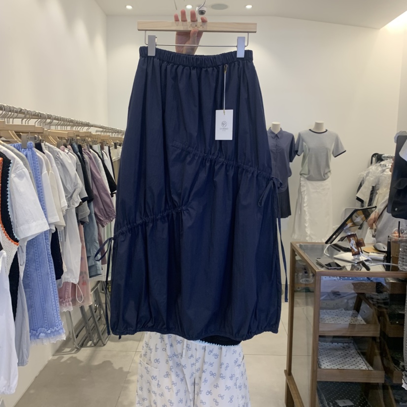 TAN&amp;COMO韓國東大門直郵女裝新款26春夏半身裙中短裙褶皺tan-COMO半身裙/中短裙圖色3