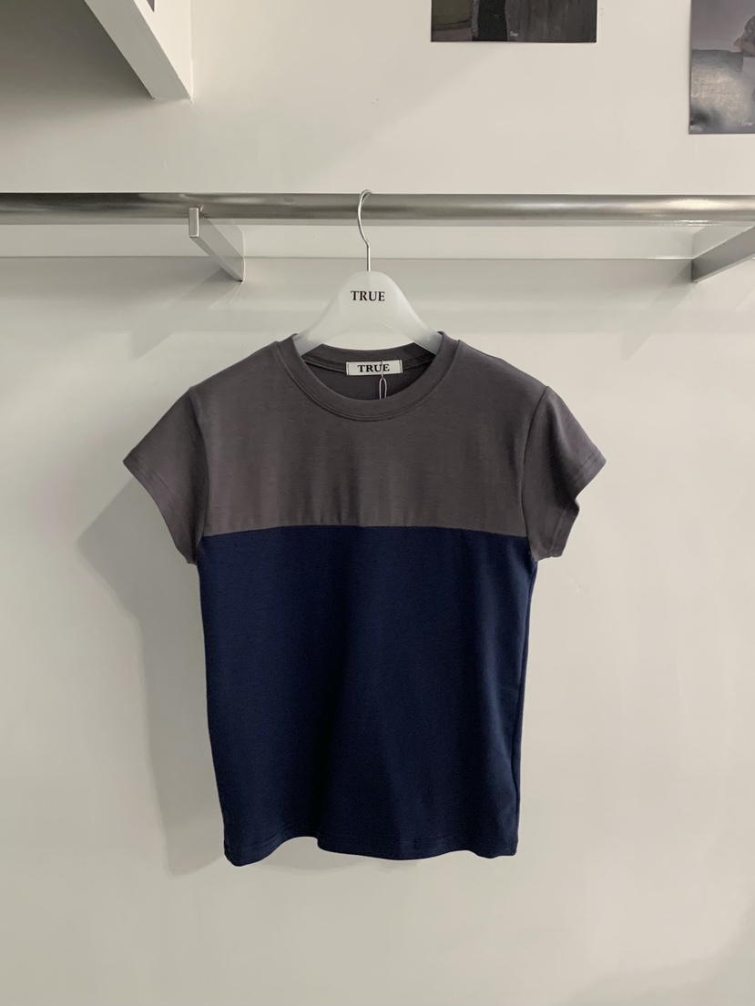 TRUE韓國東大門代購女裝新品休閑熱賣人氣時尚職業26春夏T恤TRUET恤圖色2