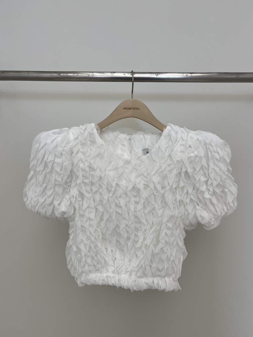 AMUSE SEOUL韓國東大門直郵女士新款推薦襯衫蕾絲衫荷葉邊AMUSE SEOUL襯衫/蕾絲衫圖色1