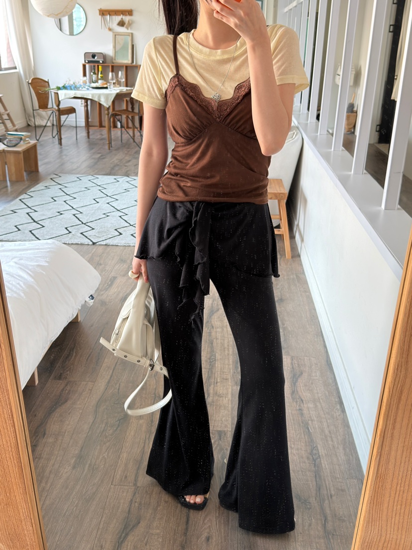 JOURNEY韓國直郵實拍女裝新品26春夏時尚職業休閑休閑褲披肩JOURNEY休閑褲