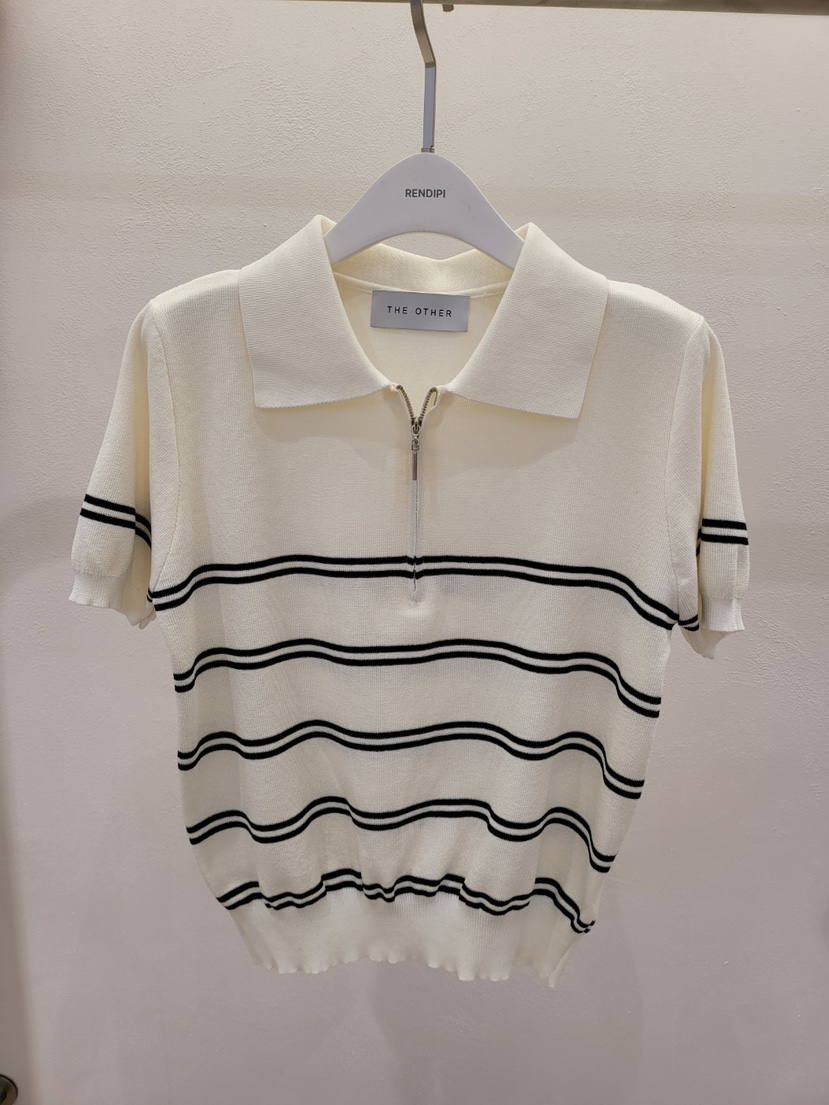 THE OTHER韓國東大門直郵女士新款26春夏職業針織衫拉鏈THE OTHER針織衫圖色1