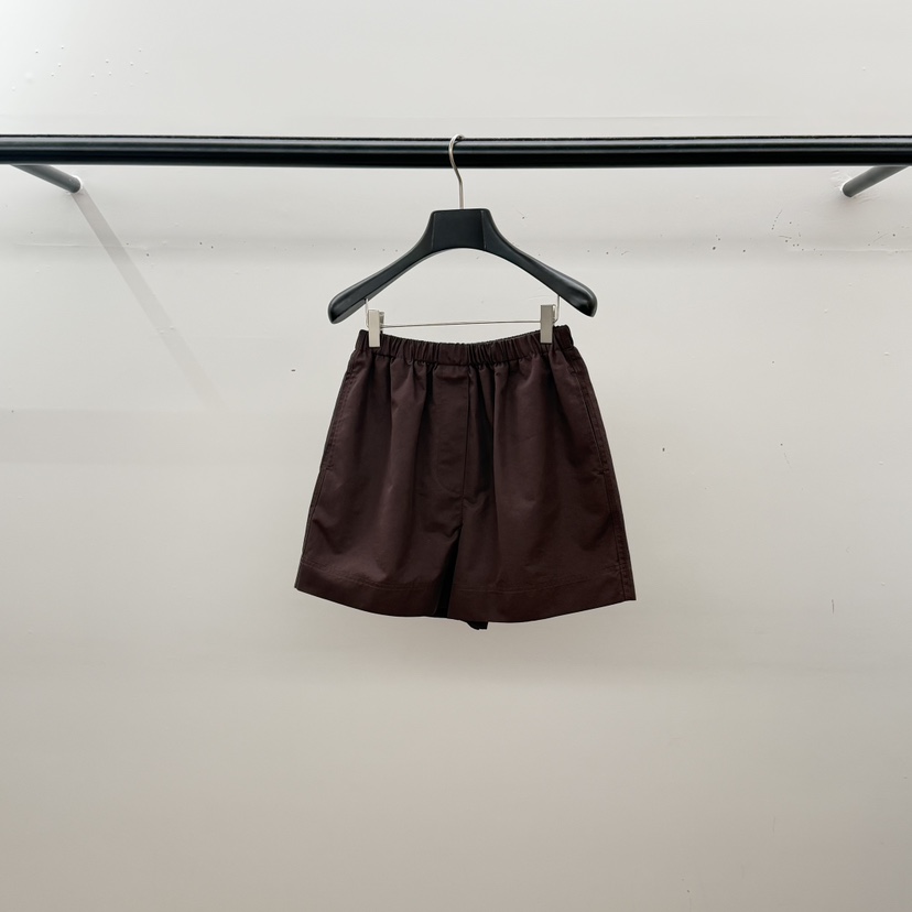 ID韓國東大門代購女裝新品職業26春夏熱賣時尚推薦短褲棉質ID短褲圖色3酒紅