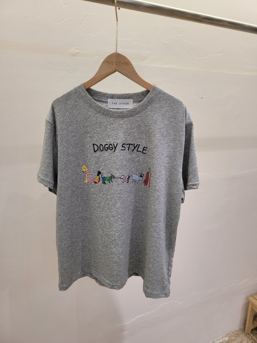 THE OTHER韓國直郵實拍女士新款休閑時尚職業推薦T恤刺繡THE OTHERT恤圖色3