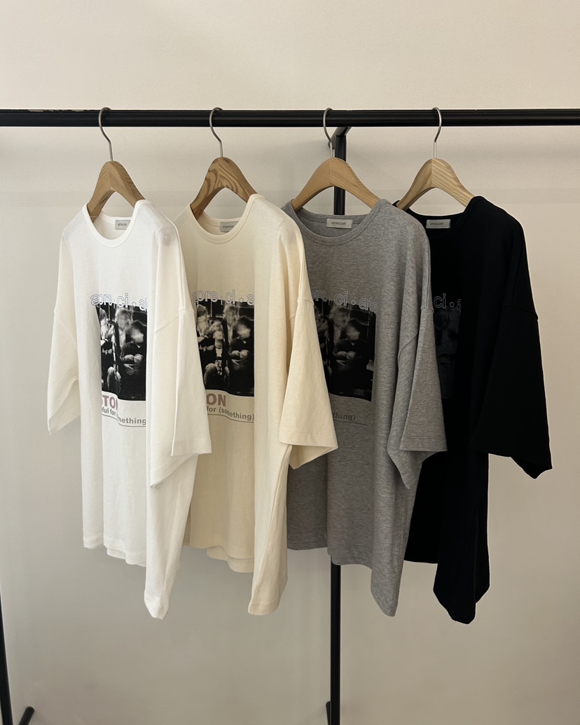 AS THOUGHT韓國東大門代購女裝新品休閑熱賣推薦T恤印花AS THOUGHTT恤