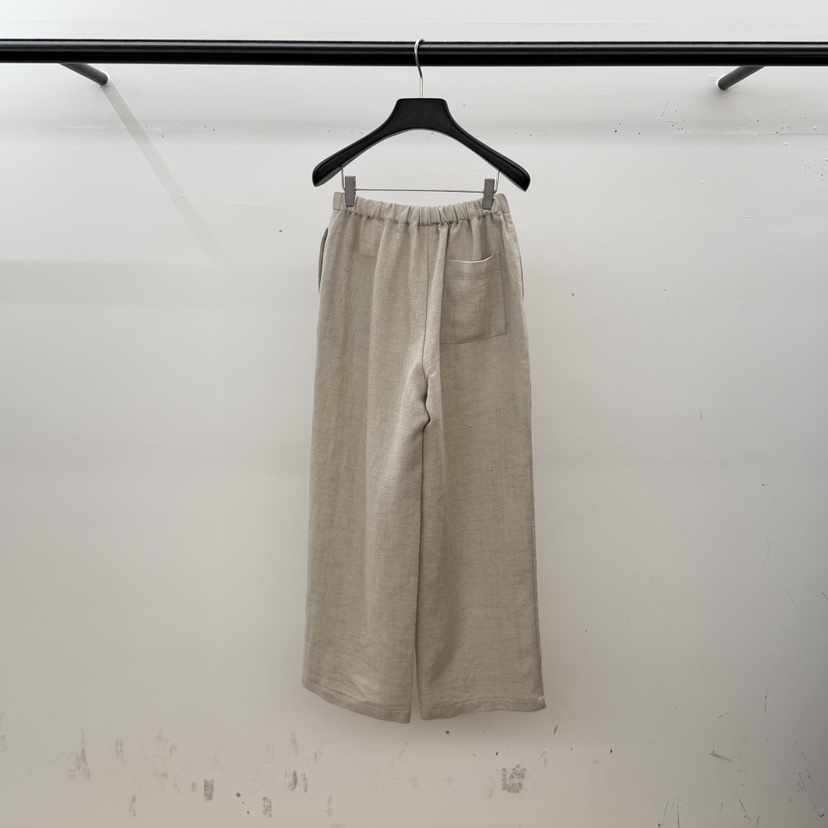 ID韓國東大門代購女士新品熱賣人氣職業休閑褲亞麻布提花ID休閑褲