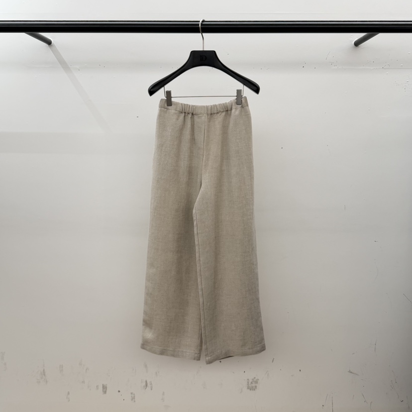 ID韓國東大門代購女士新品熱賣人氣職業休閑褲亞麻布提花ID休閑褲圖色1