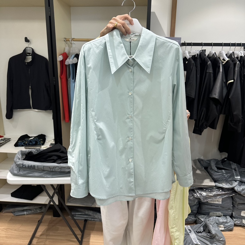 MUYBIEN韓國東大門直郵女士新品人氣休閑時尚襯衫蕾絲衫棉MUYBIEN襯衫/蕾絲衫圖色2