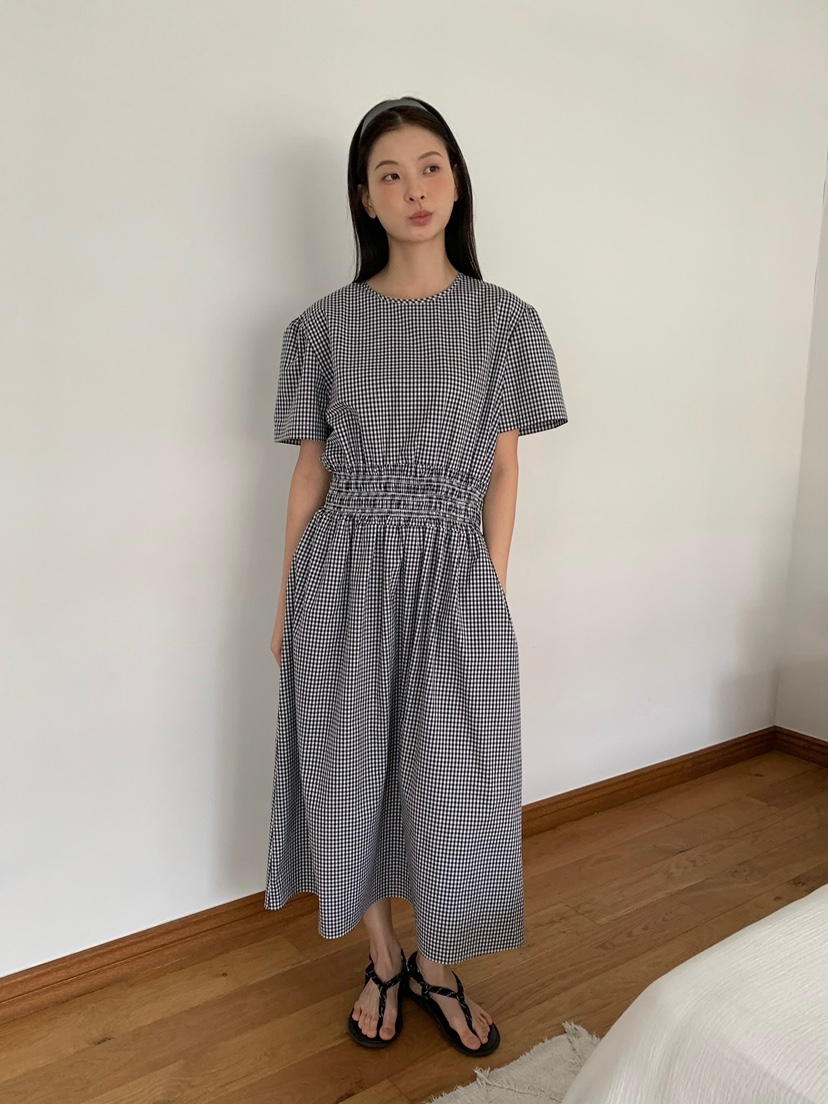 LOVE MY SANTA韓國代購女士新品人氣26春夏時尚連衣裙格子Santa/LOVE MY SANTA連衣裙圖色2