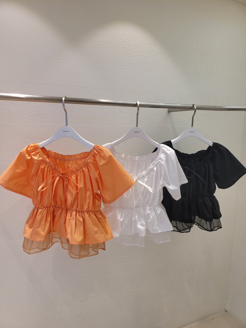 THE OTHER韓國東大門直郵女裝新款熱賣職業襯衫蕾絲衫緞THE OTHER襯衫/蕾絲衫