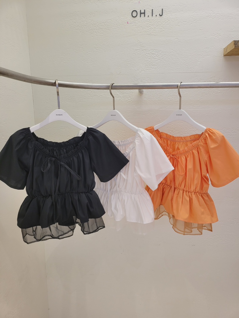 THE OTHER韓國東大門直郵女裝新款熱賣職業襯衫蕾絲衫緞THE OTHER襯衫/蕾絲衫