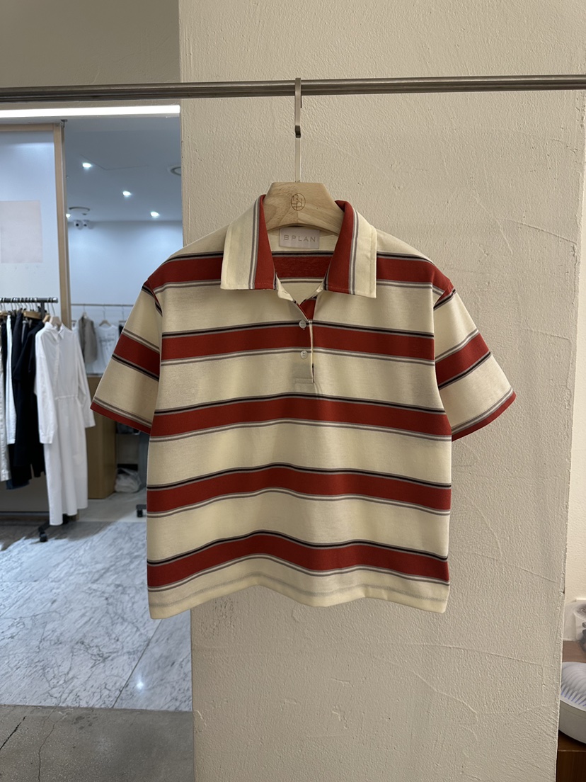 BPLAN韓國東大門代購女裝新品時尚熱賣職業人氣休閑26春夏T恤BPLANT恤圖色2