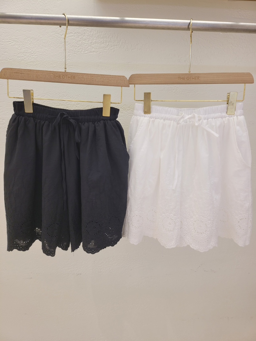THE OTHER韓國代購女士新品推薦時尚人氣熱賣職業短褲刺繡THE OTHER短褲