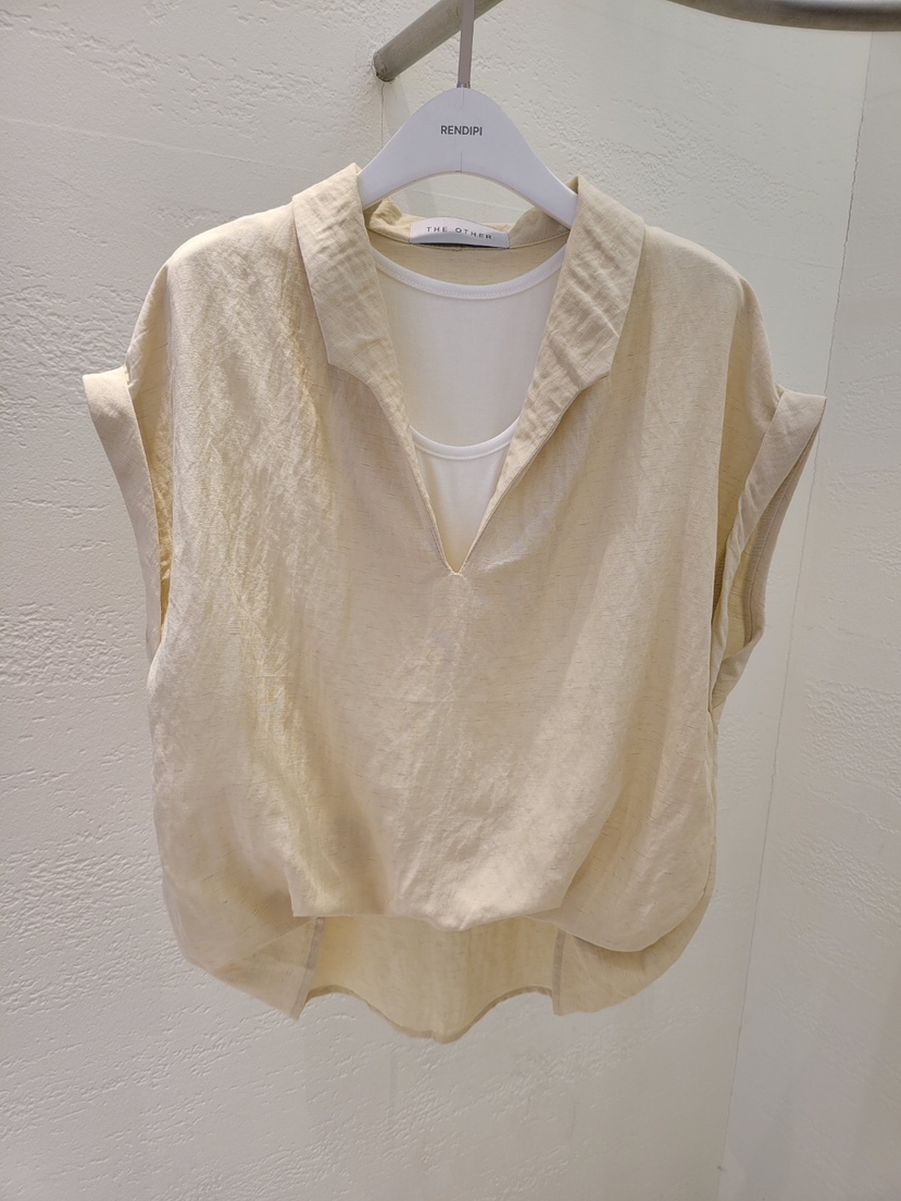 THE OTHER韓國直郵實拍女裝新款人氣休閑襯衫蕾絲衫亞麻THE OTHER襯衫/蕾絲衫圖色3